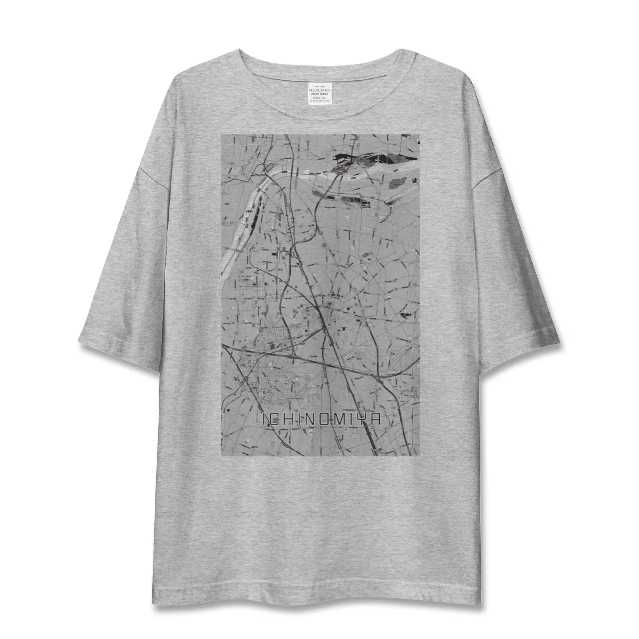 【一宮(愛知県)】地図柄ビッグシルエットTシャツ
