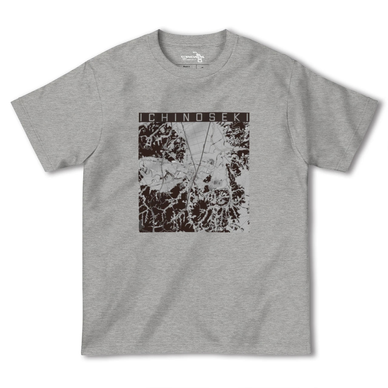 【一関(岩手県)】地図柄ヘビーウェイトTシャツ
