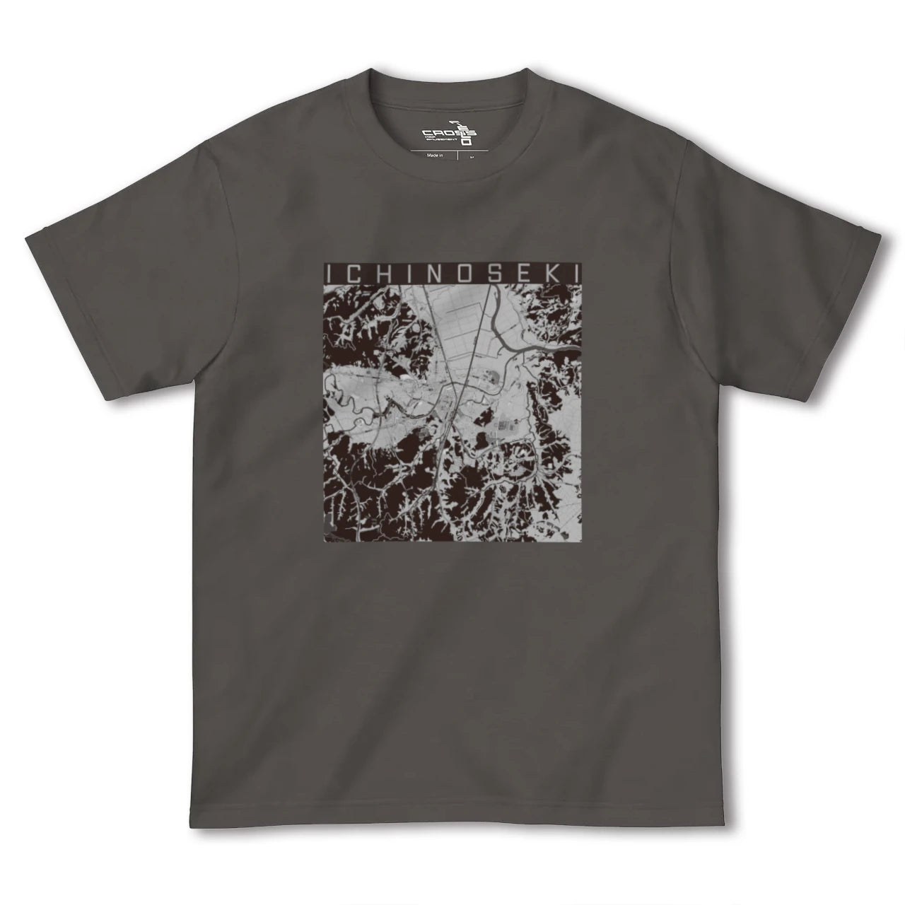 【一関(岩手県)】地図柄ヘビーウェイトTシャツ