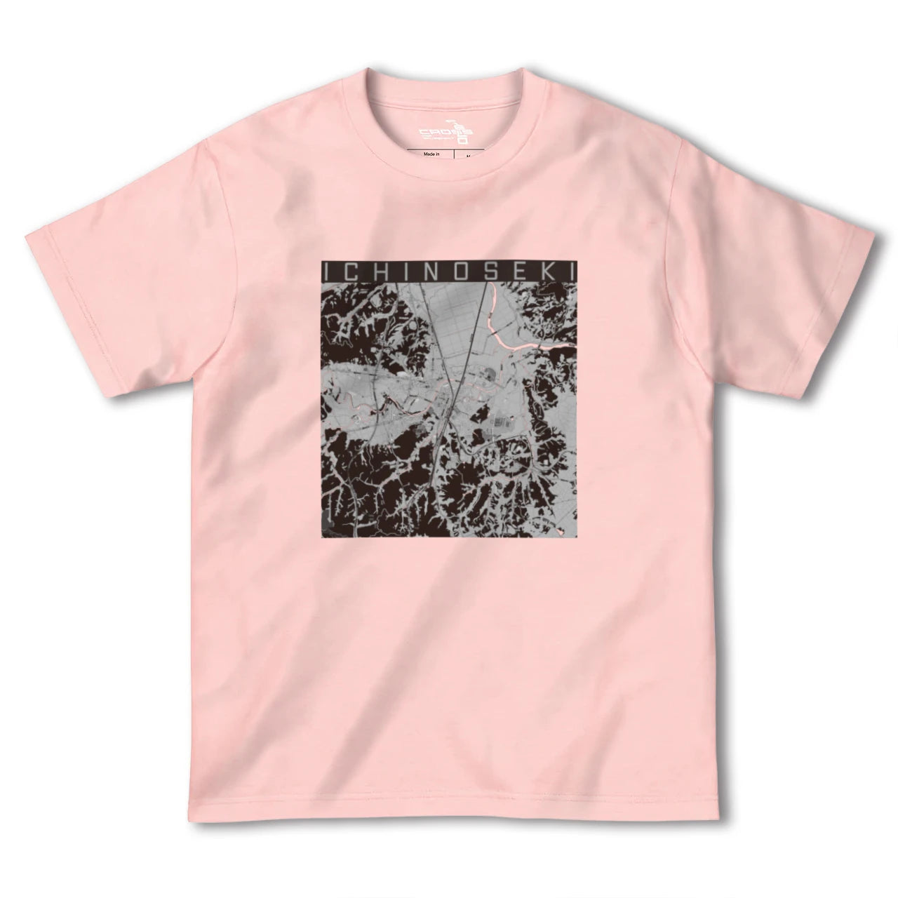 【一関(岩手県)】地図柄ヘビーウェイトTシャツ