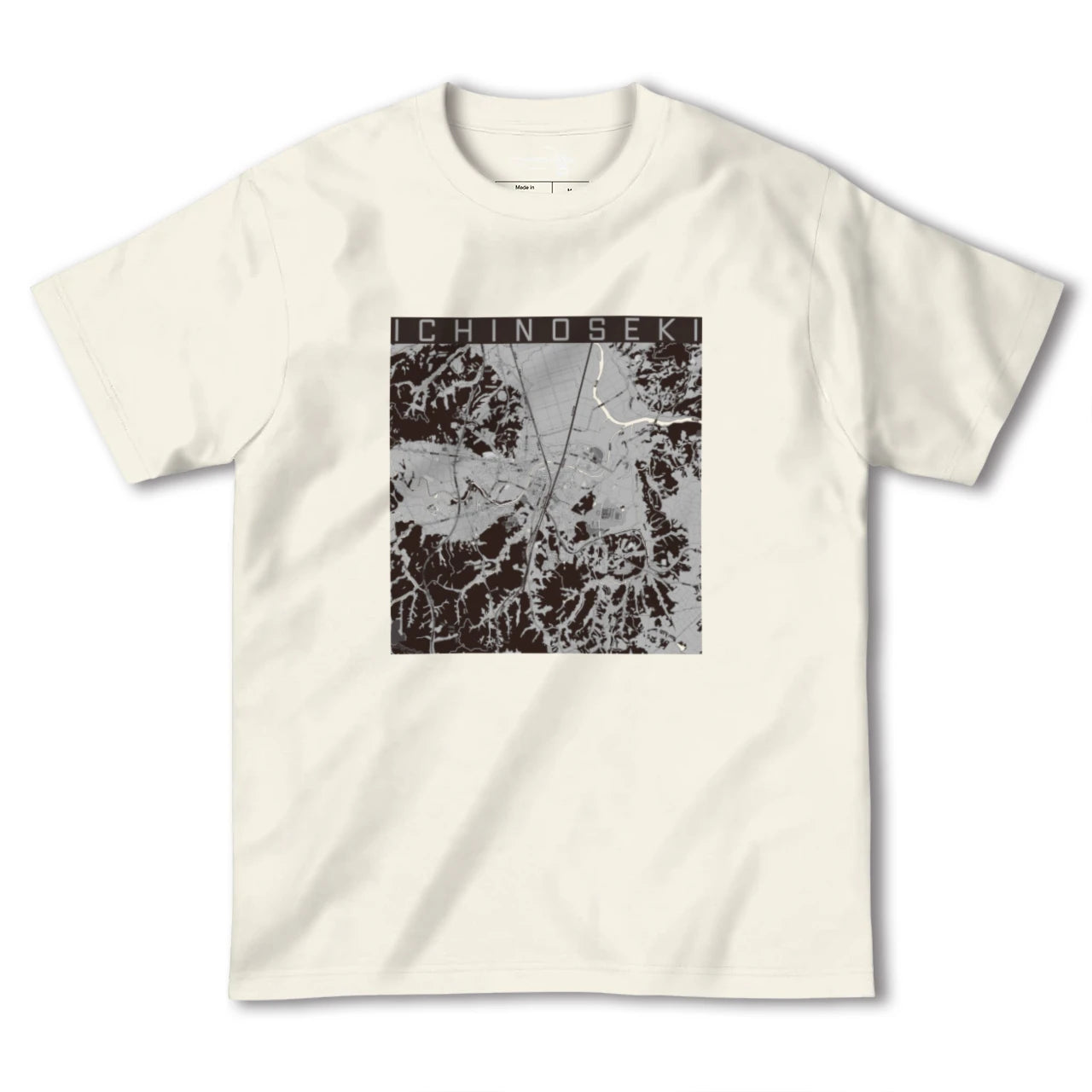 【一関(岩手県)】地図柄ヘビーウェイトTシャツ