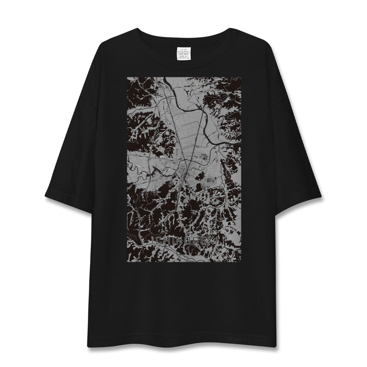 【一関(岩手県)】地図柄ビッグシルエットTシャツ