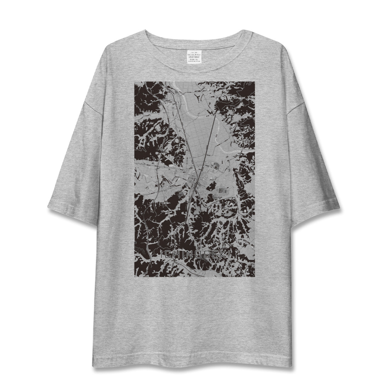 【一関(岩手県)】地図柄ビッグシルエットTシャツ