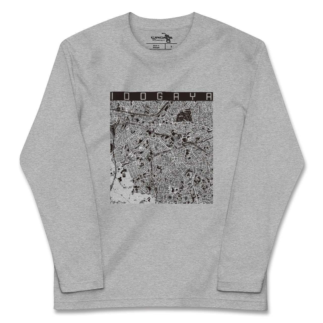 【井土ヶ谷(神奈川県)】地図柄ロングスリーブTシャツ