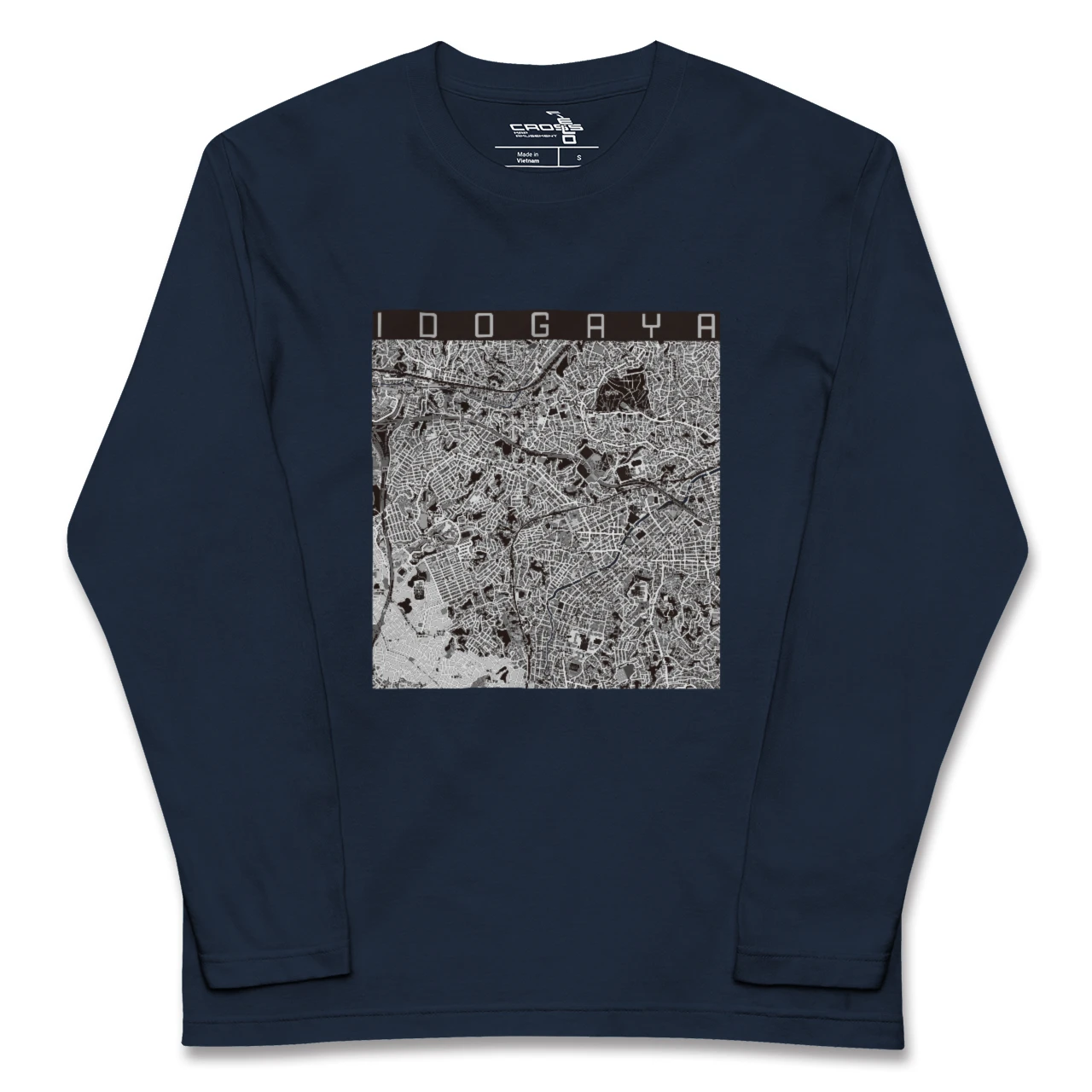 【井土ヶ谷(神奈川県)】地図柄ロングスリーブTシャツ