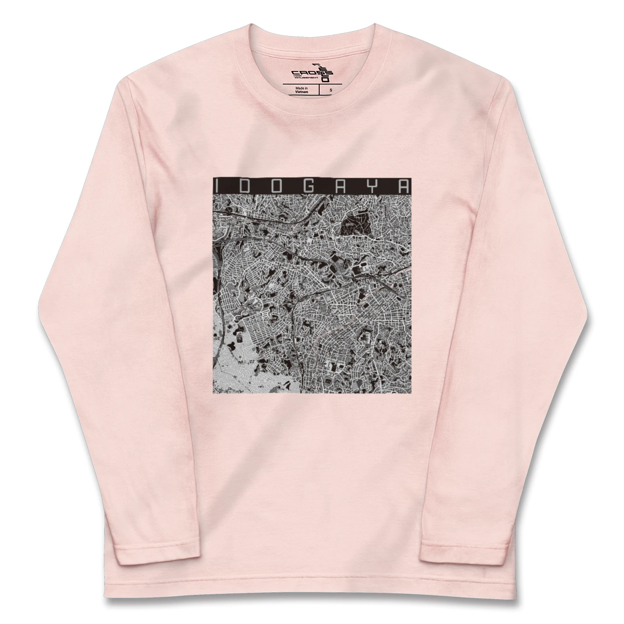 【井土ヶ谷(神奈川県)】地図柄ロングスリーブTシャツ