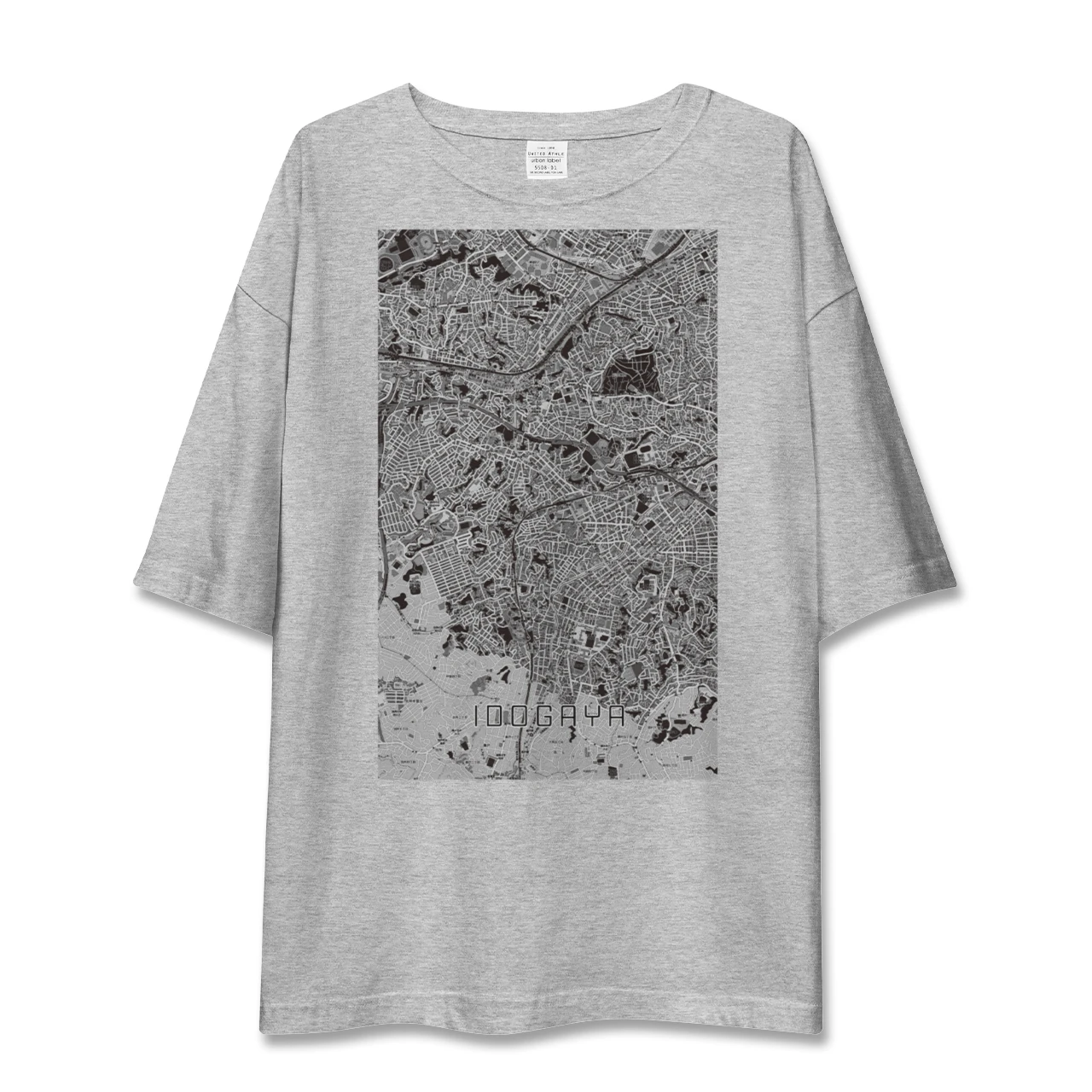 【井土ヶ谷(神奈川県)】地図柄ビッグシルエットTシャツ