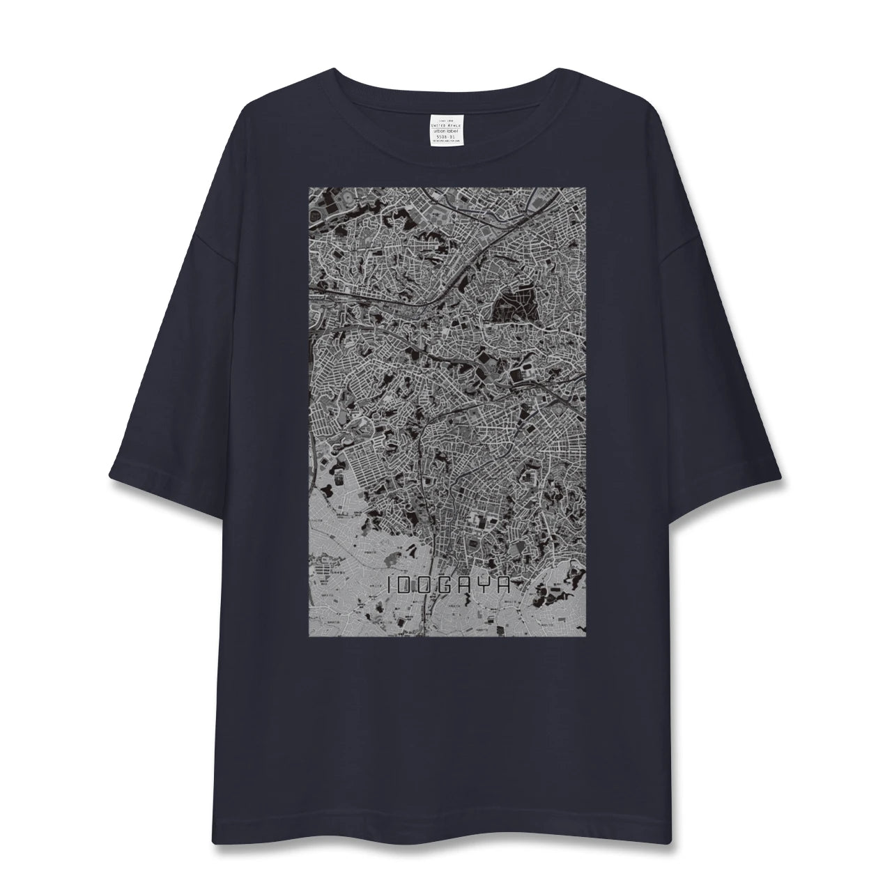 【井土ヶ谷(神奈川県)】地図柄ビッグシルエットTシャツ