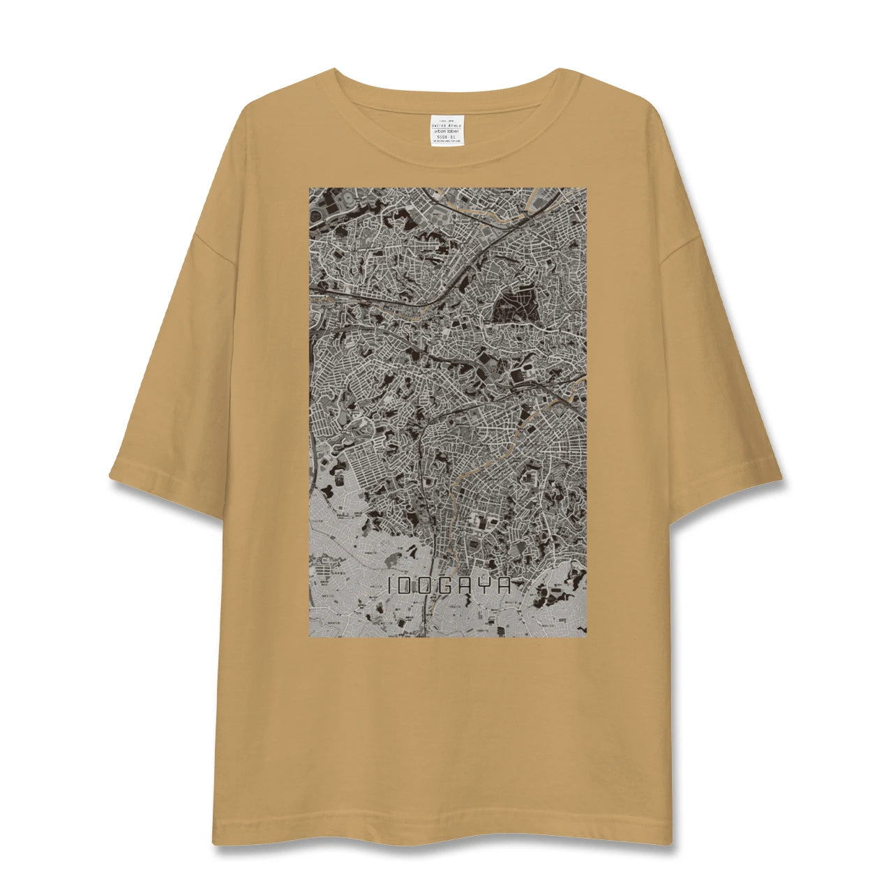 【井土ヶ谷(神奈川県)】地図柄ビッグシルエットTシャツ