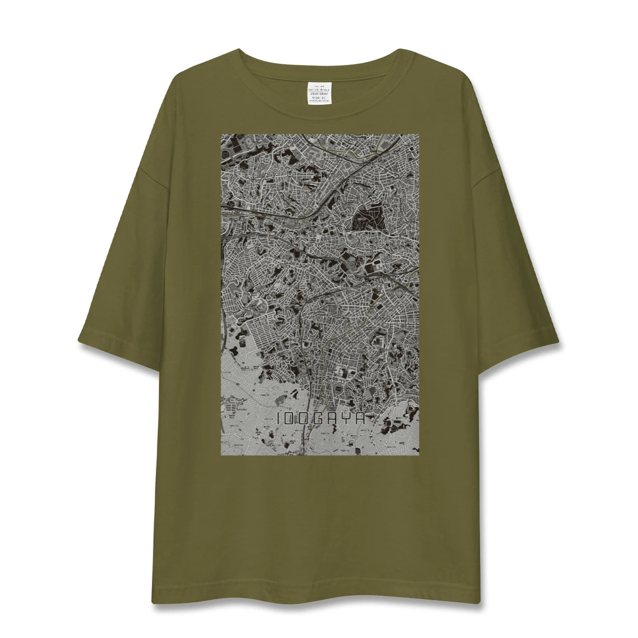 【井土ヶ谷(神奈川県)】地図柄ビッグシルエットTシャツ