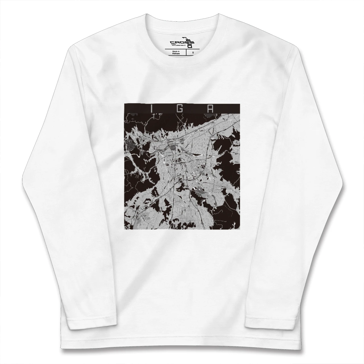 【伊賀(三重県)】地図柄ロングスリーブTシャツ