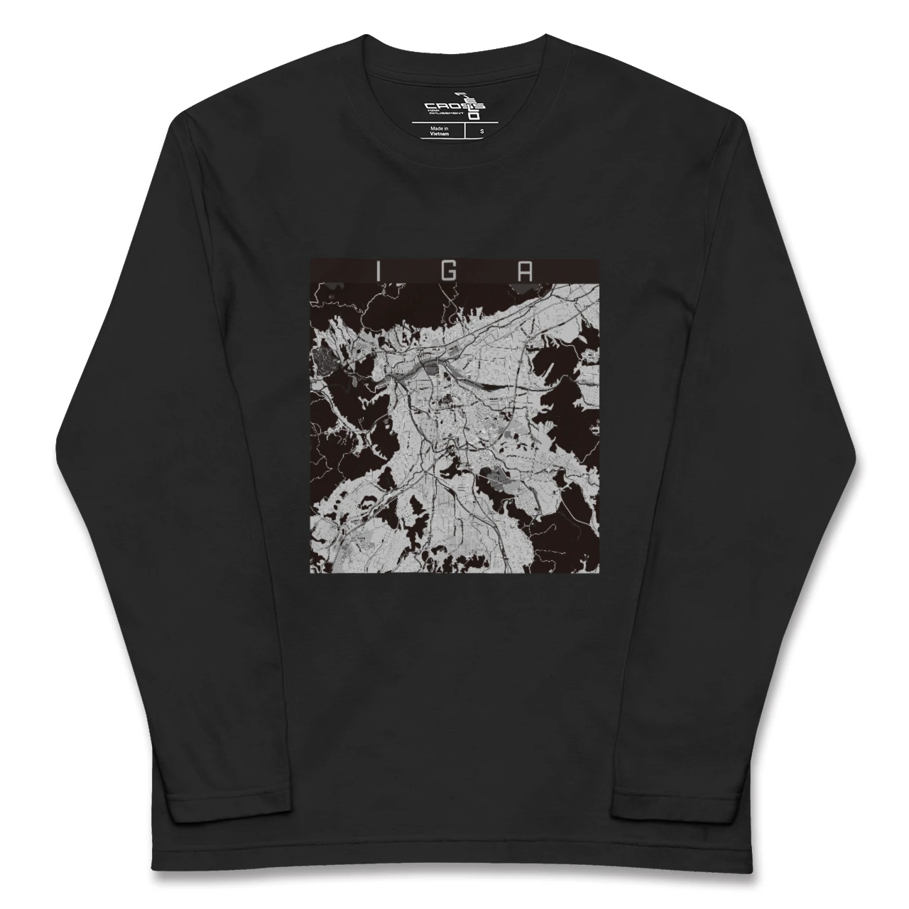 【伊賀(三重県)】地図柄ロングスリーブTシャツ