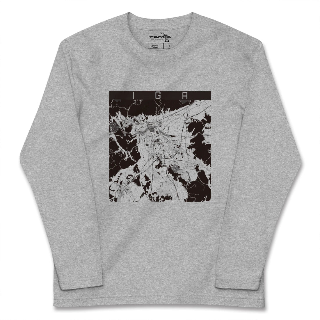 【伊賀(三重県)】地図柄ロングスリーブTシャツ