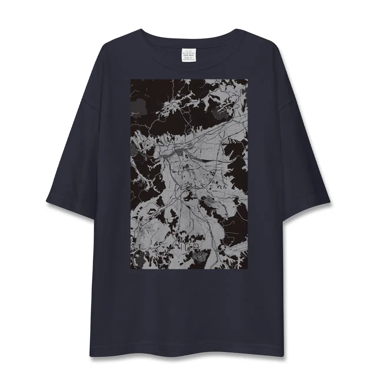 【伊賀(三重県)】地図柄ビッグシルエットTシャツ