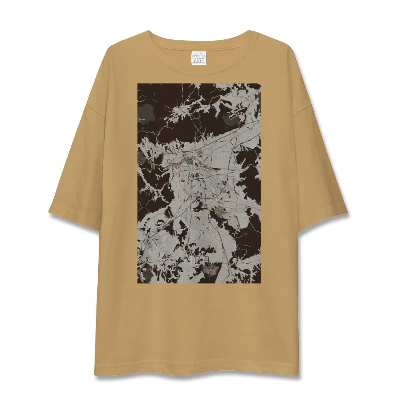 【伊賀(三重県)】地図柄ビッグシルエットTシャツ