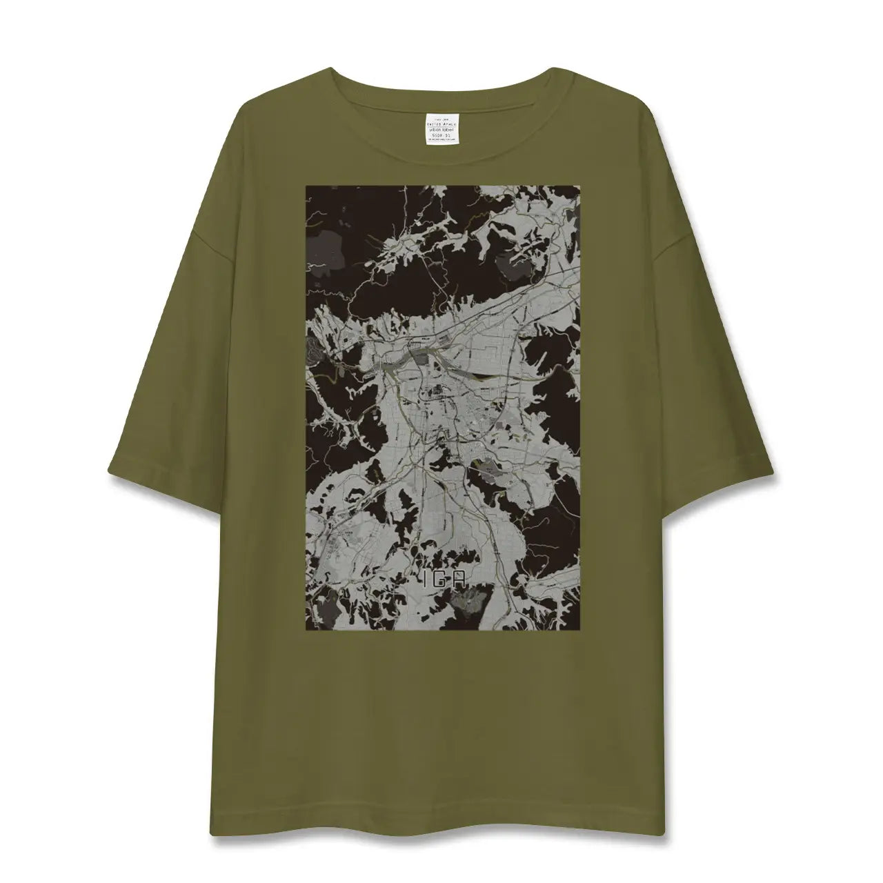 【伊賀(三重県)】地図柄ビッグシルエットTシャツ