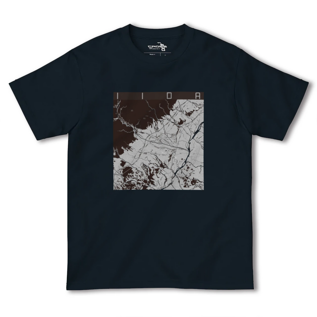 【飯田(長野県)】地図柄ヘビーウェイトTシャツ