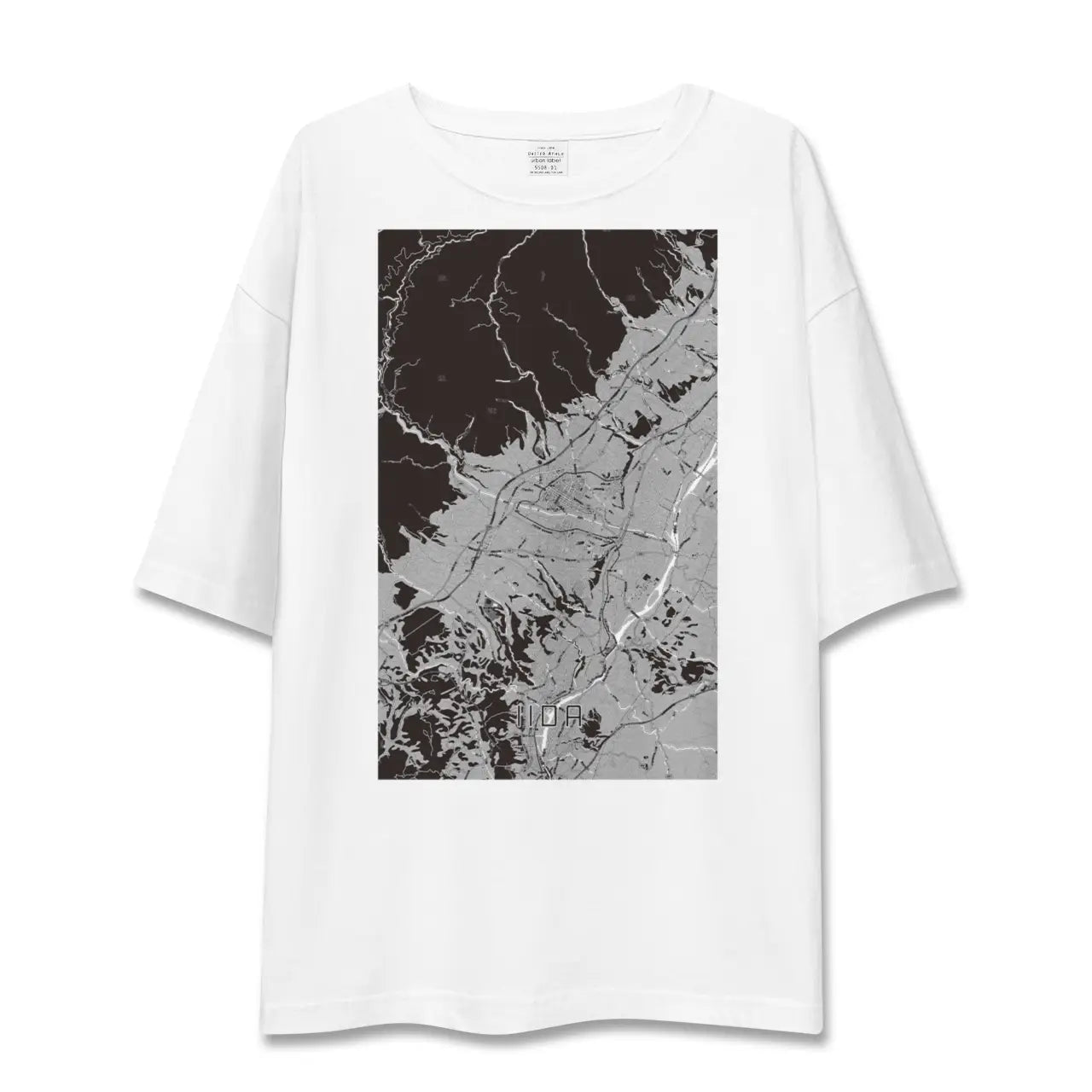 【飯田(長野県)】地図柄ビッグシルエットTシャツ