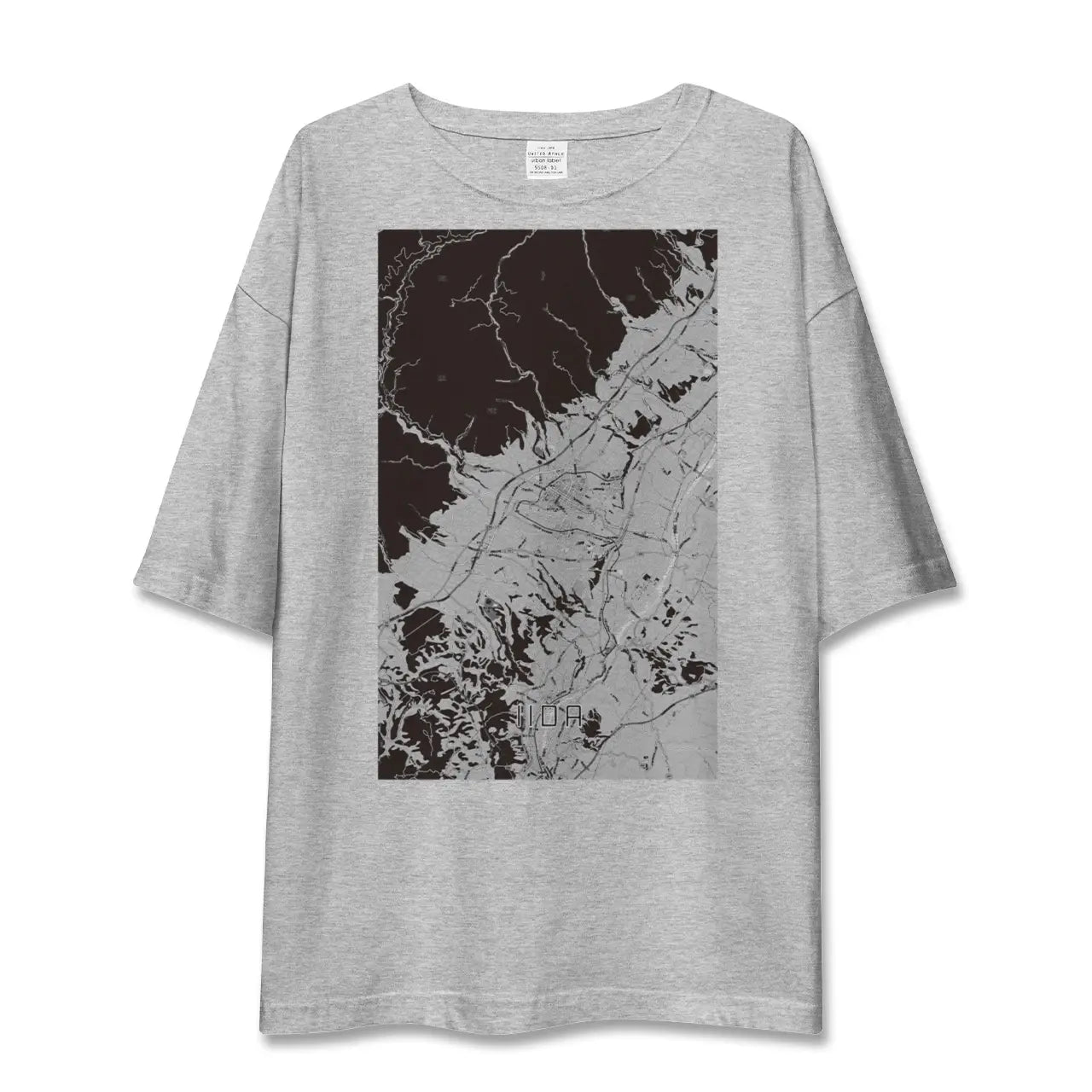 【飯田(長野県)】地図柄ビッグシルエットTシャツ