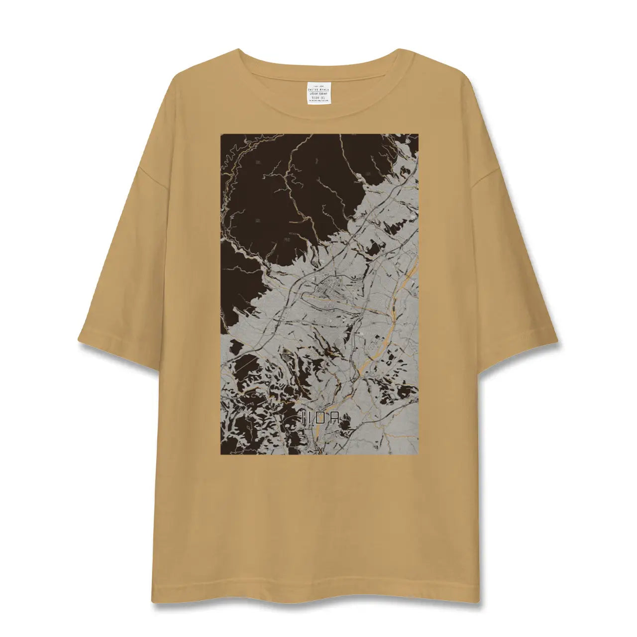 【飯田(長野県)】地図柄ビッグシルエットTシャツ