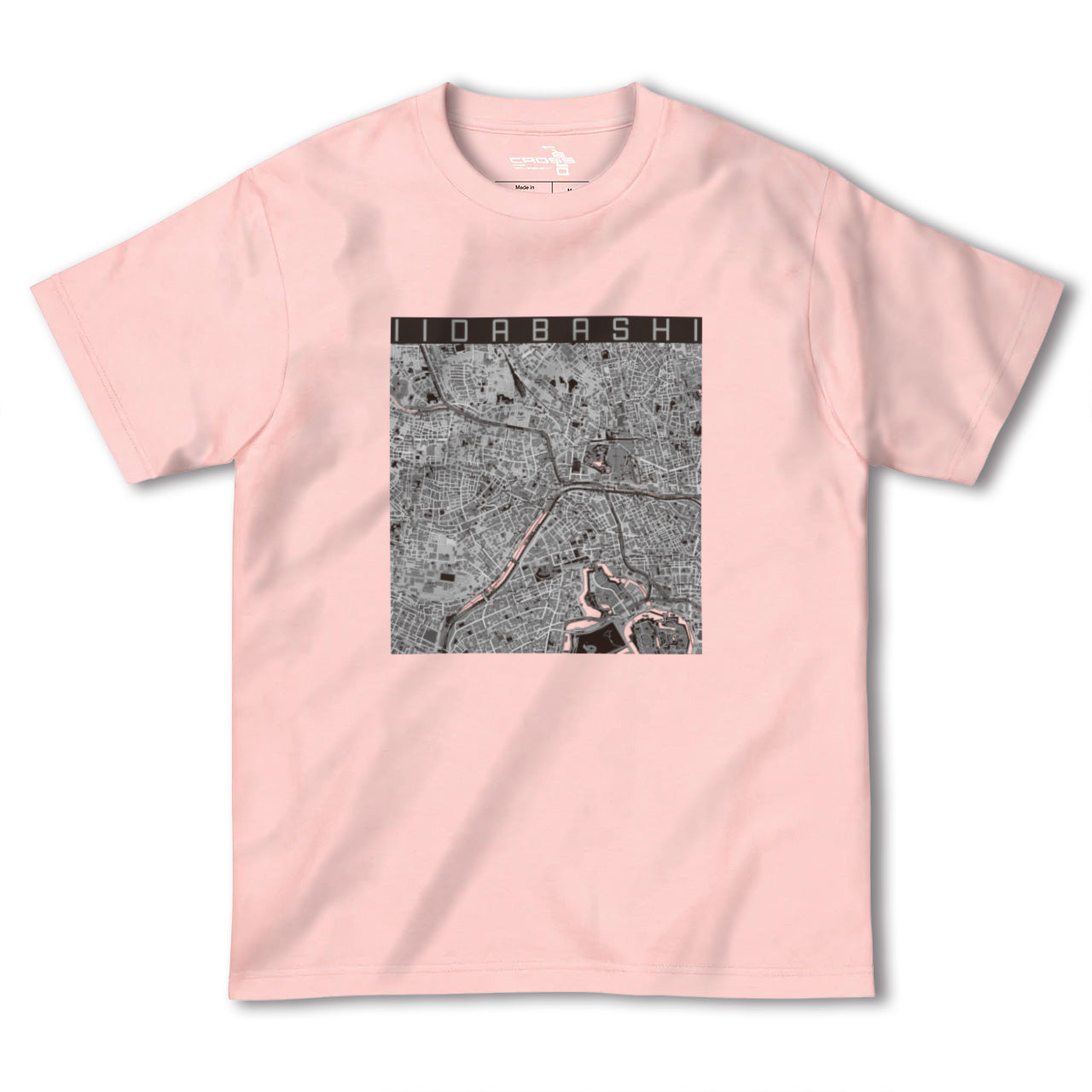 【飯田橋(東京都)】地図柄ヘビーウェイトTシャツ