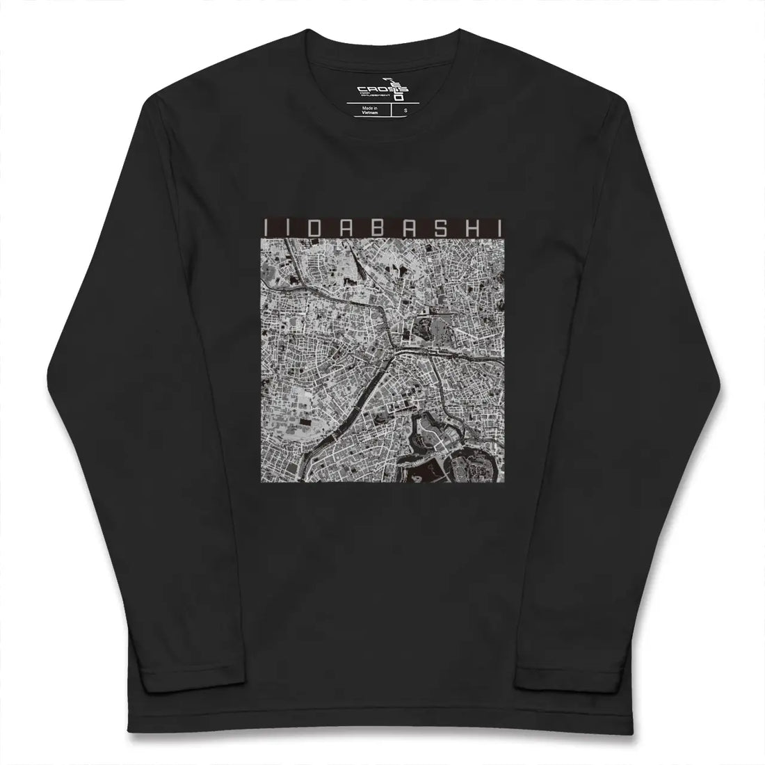 【飯田橋(東京都)】地図柄ロングスリーブTシャツ