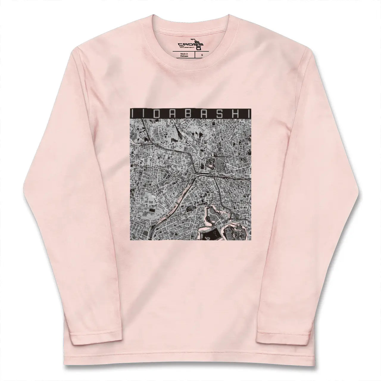【飯田橋(東京都)】地図柄ロングスリーブTシャツ