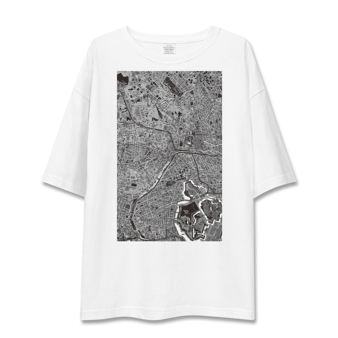 【飯田橋(東京都)】地図柄ビッグシルエットTシャツ