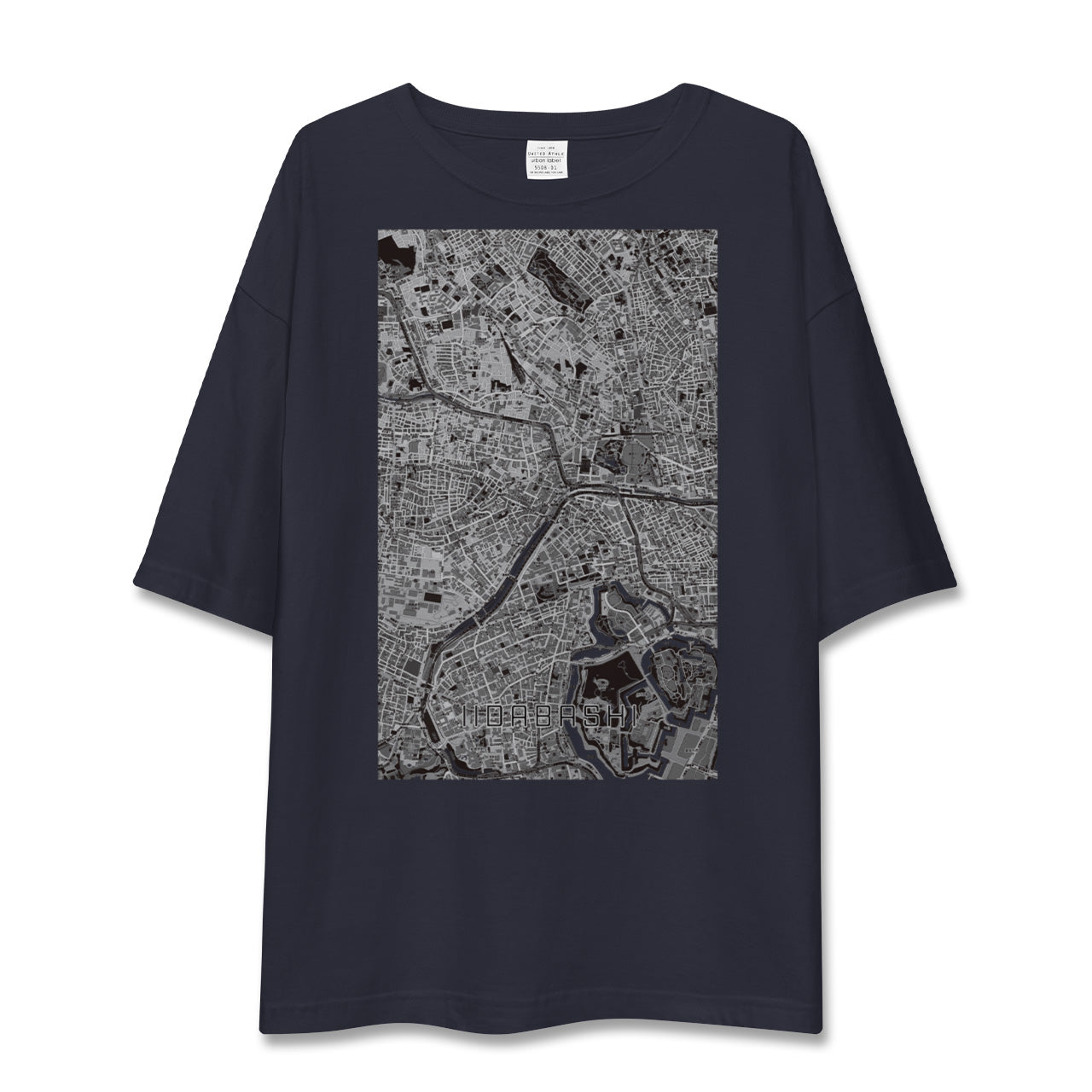 【飯田橋(東京都)】地図柄ビッグシルエットTシャツ