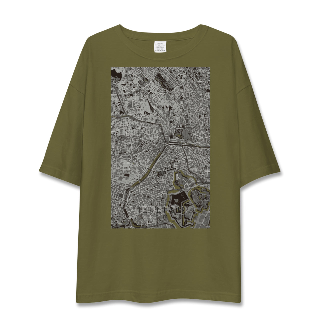 【飯田橋(東京都)】地図柄ビッグシルエットTシャツ