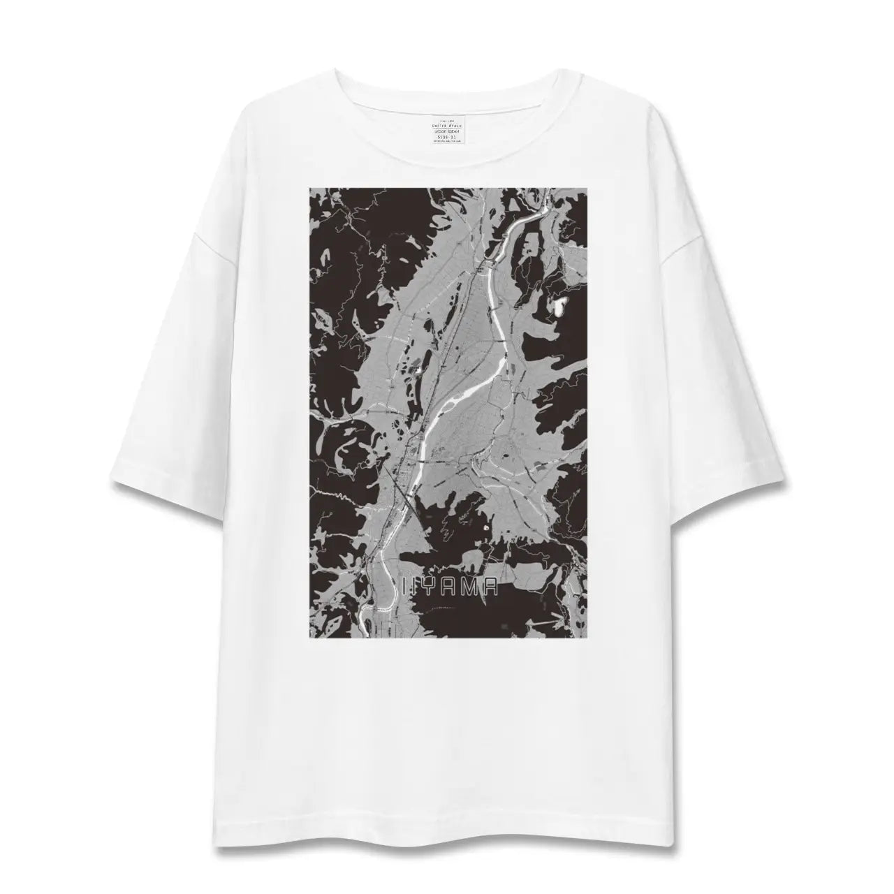 【飯山(長野県)】地図柄ビッグシルエットTシャツ
