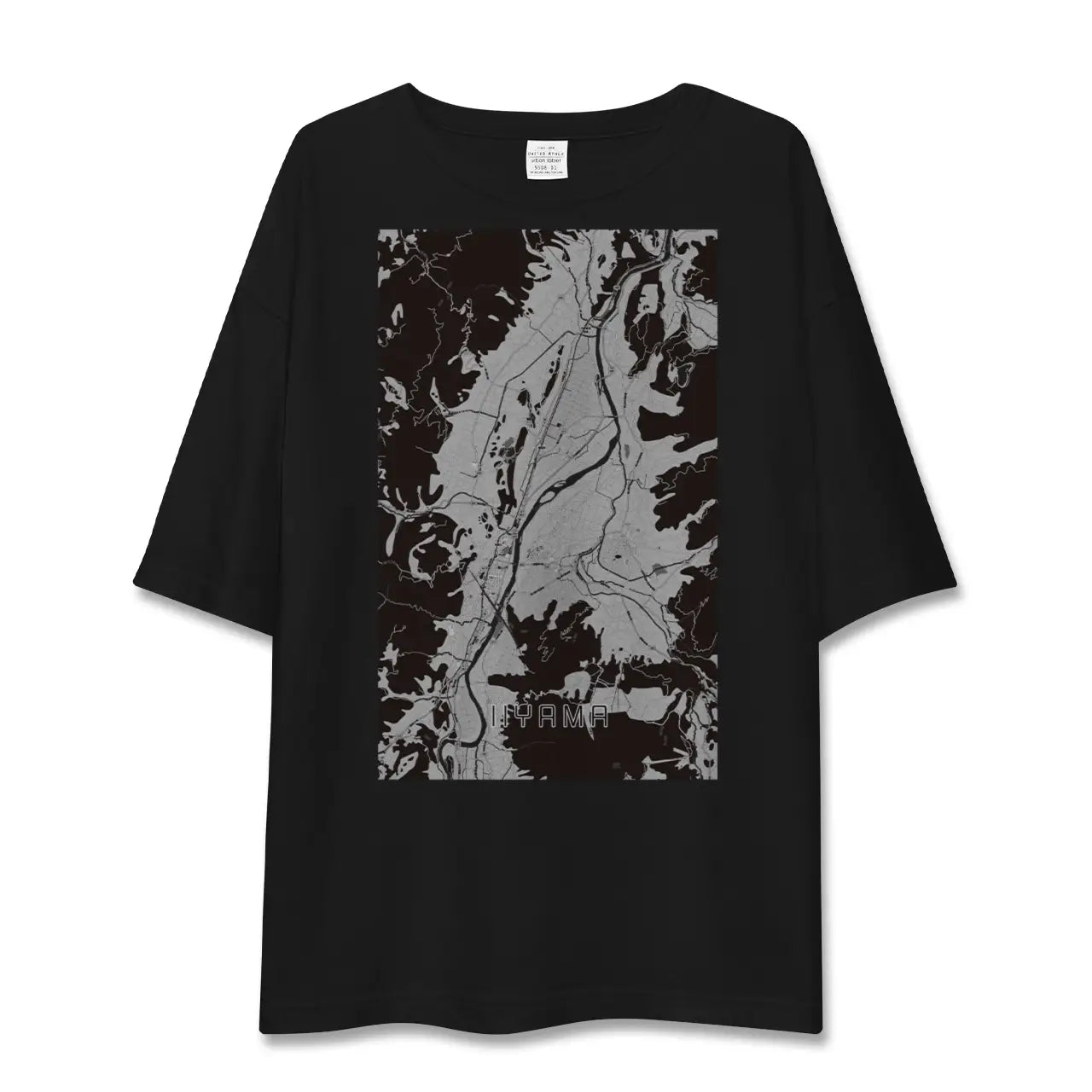 【飯山(長野県)】地図柄ビッグシルエットTシャツ