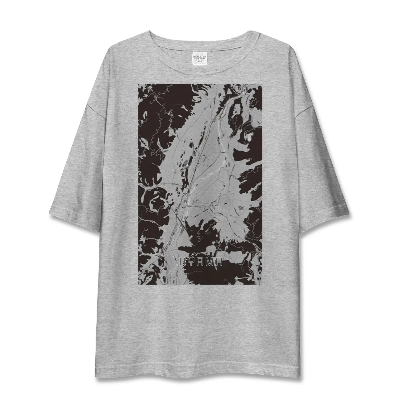 【飯山(長野県)】地図柄ビッグシルエットTシャツ