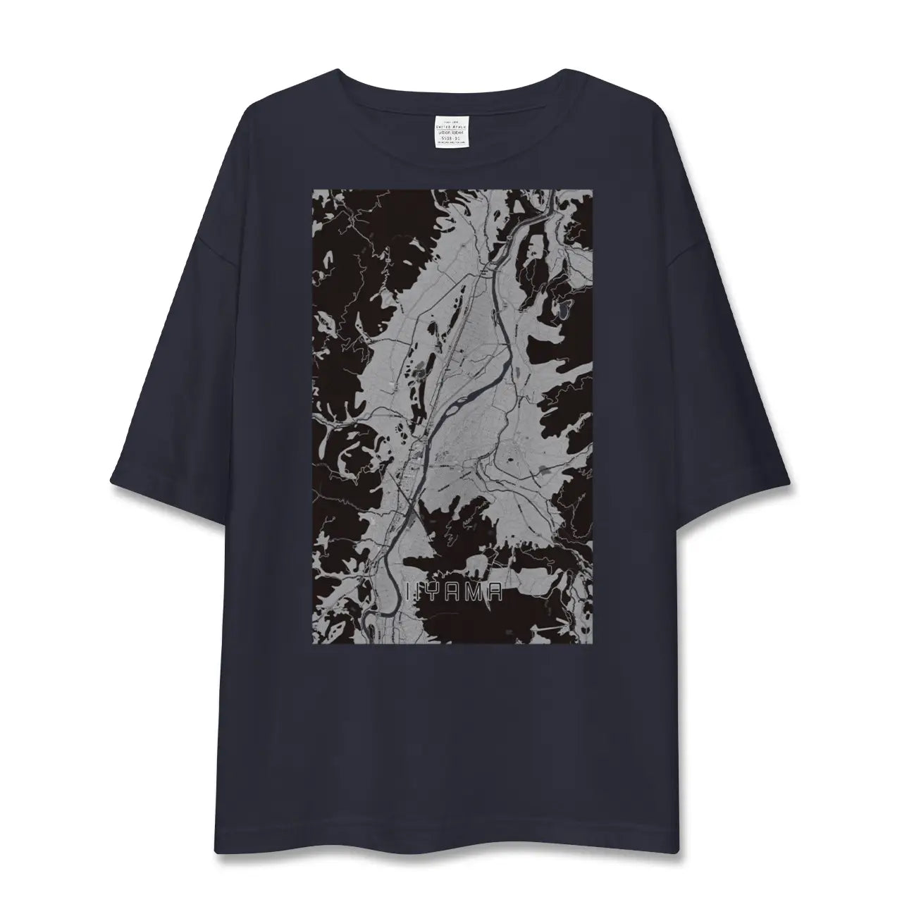 【飯山(長野県)】地図柄ビッグシルエットTシャツ