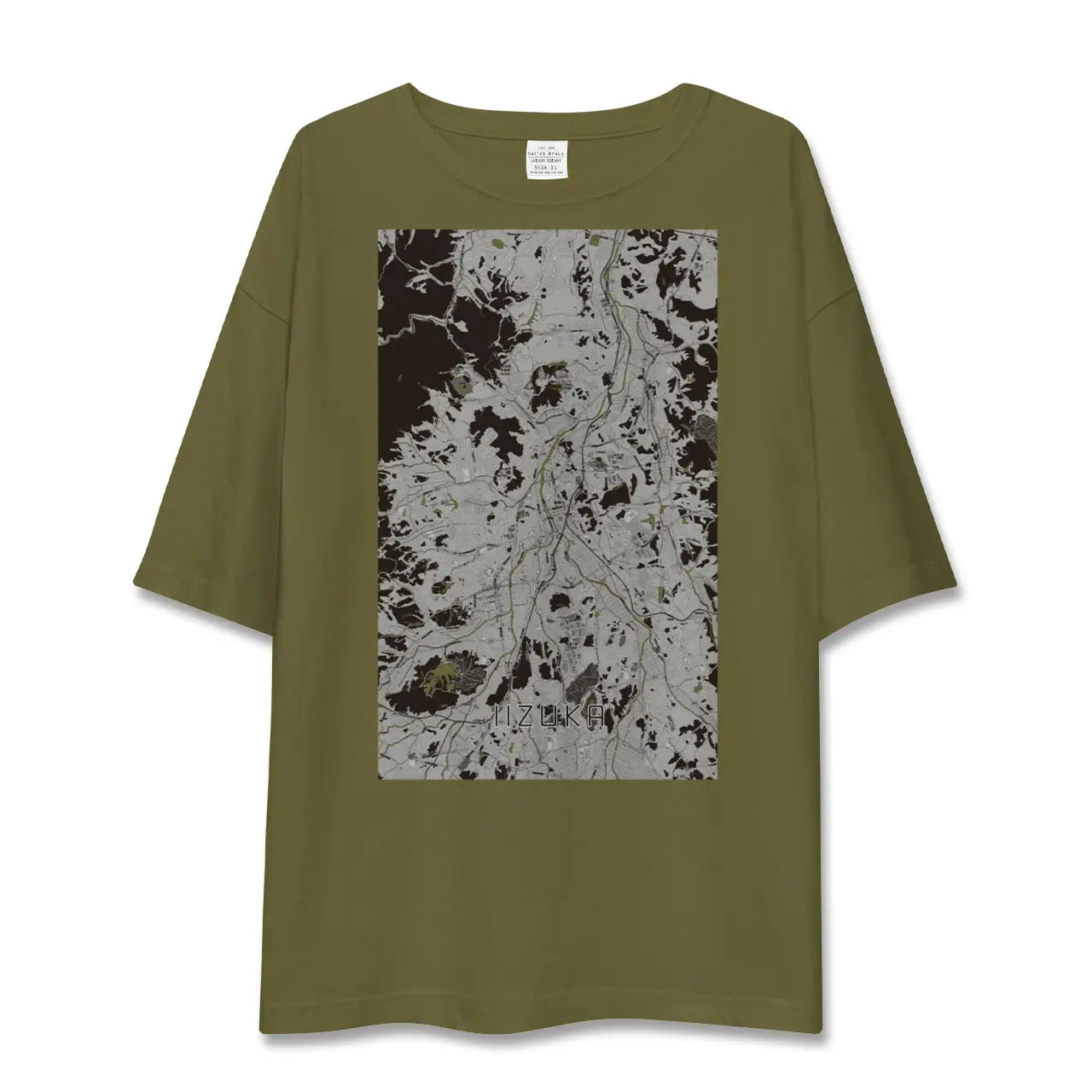 【飯塚(福岡県)】地図柄ビッグシルエットTシャツ