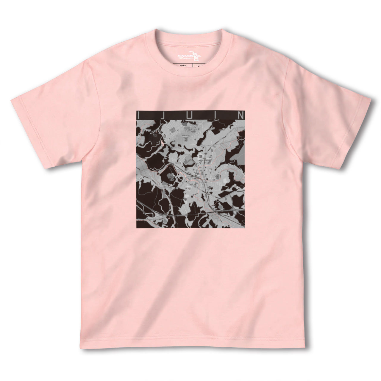 【伊集院(鹿児島県)】地図柄ヘビーウェイトTシャツ