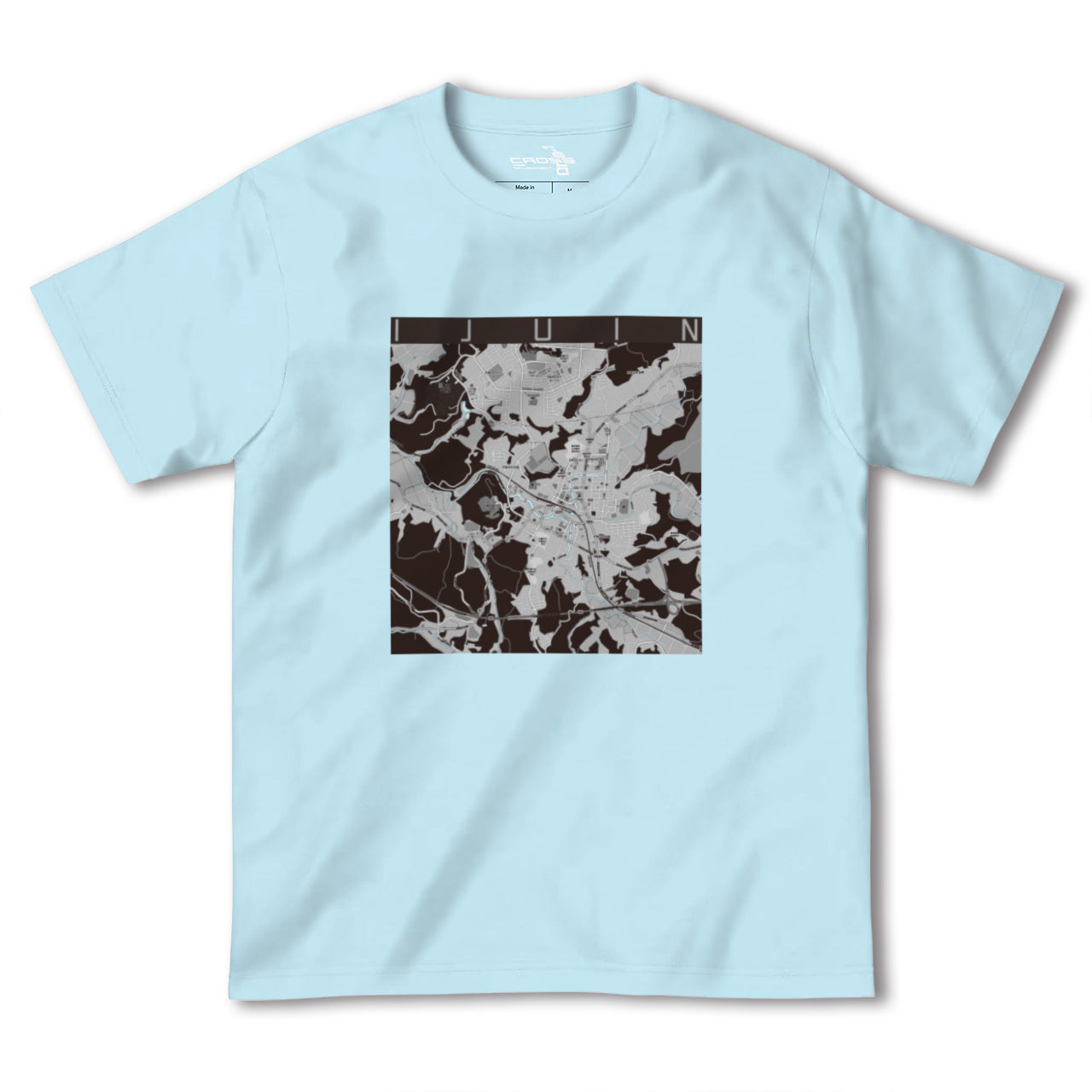 【伊集院(鹿児島県)】地図柄ヘビーウェイトTシャツ