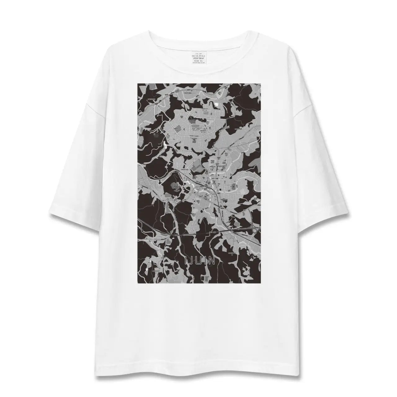 【伊集院(鹿児島県)】地図柄ビッグシルエットTシャツ