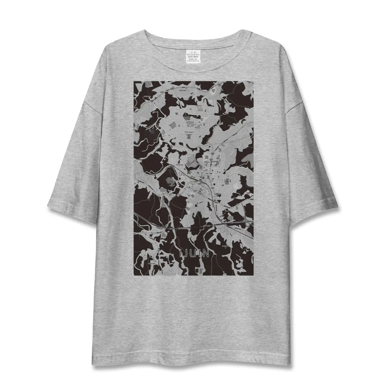 【伊集院(鹿児島県)】地図柄ビッグシルエットTシャツ