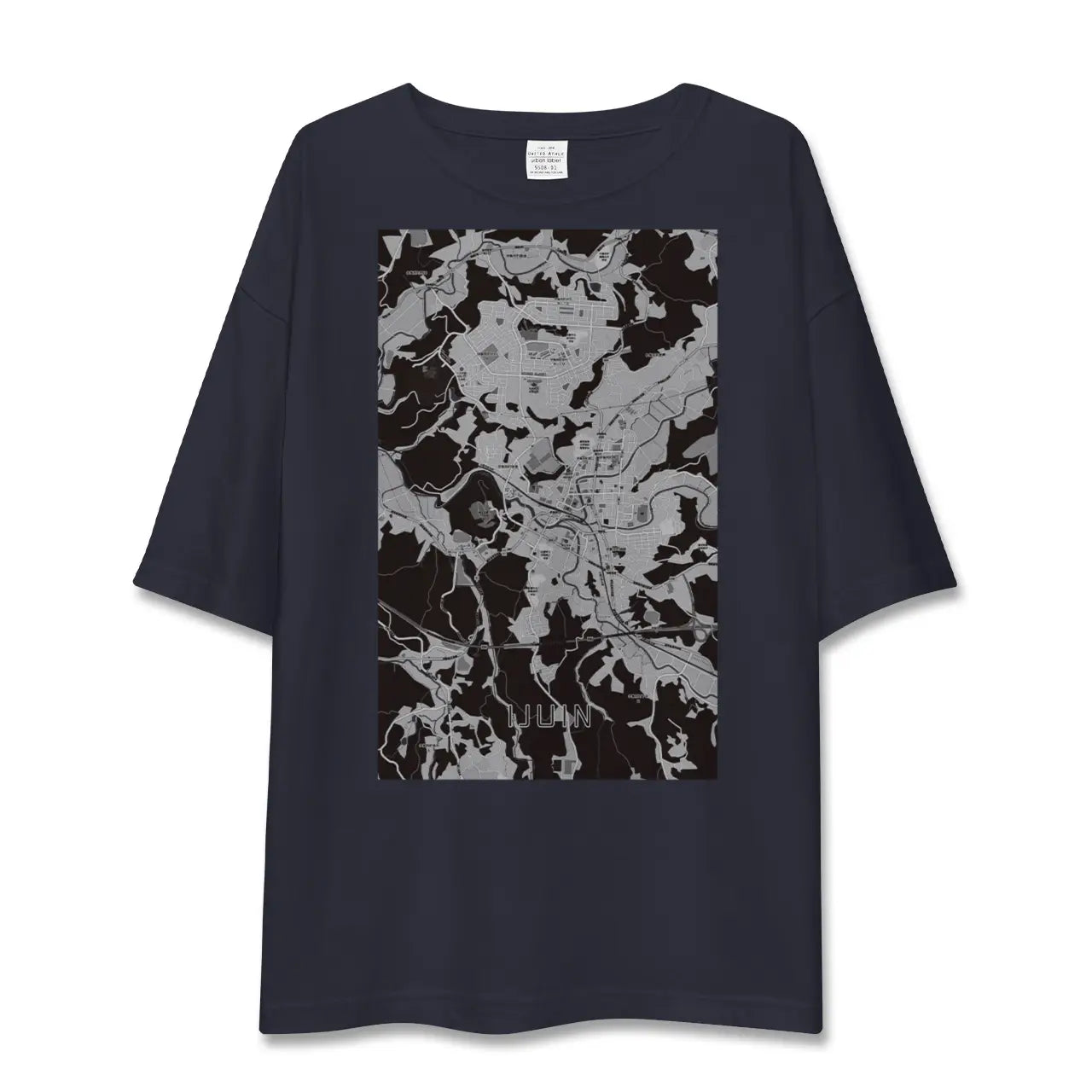 【伊集院(鹿児島県)】地図柄ビッグシルエットTシャツ