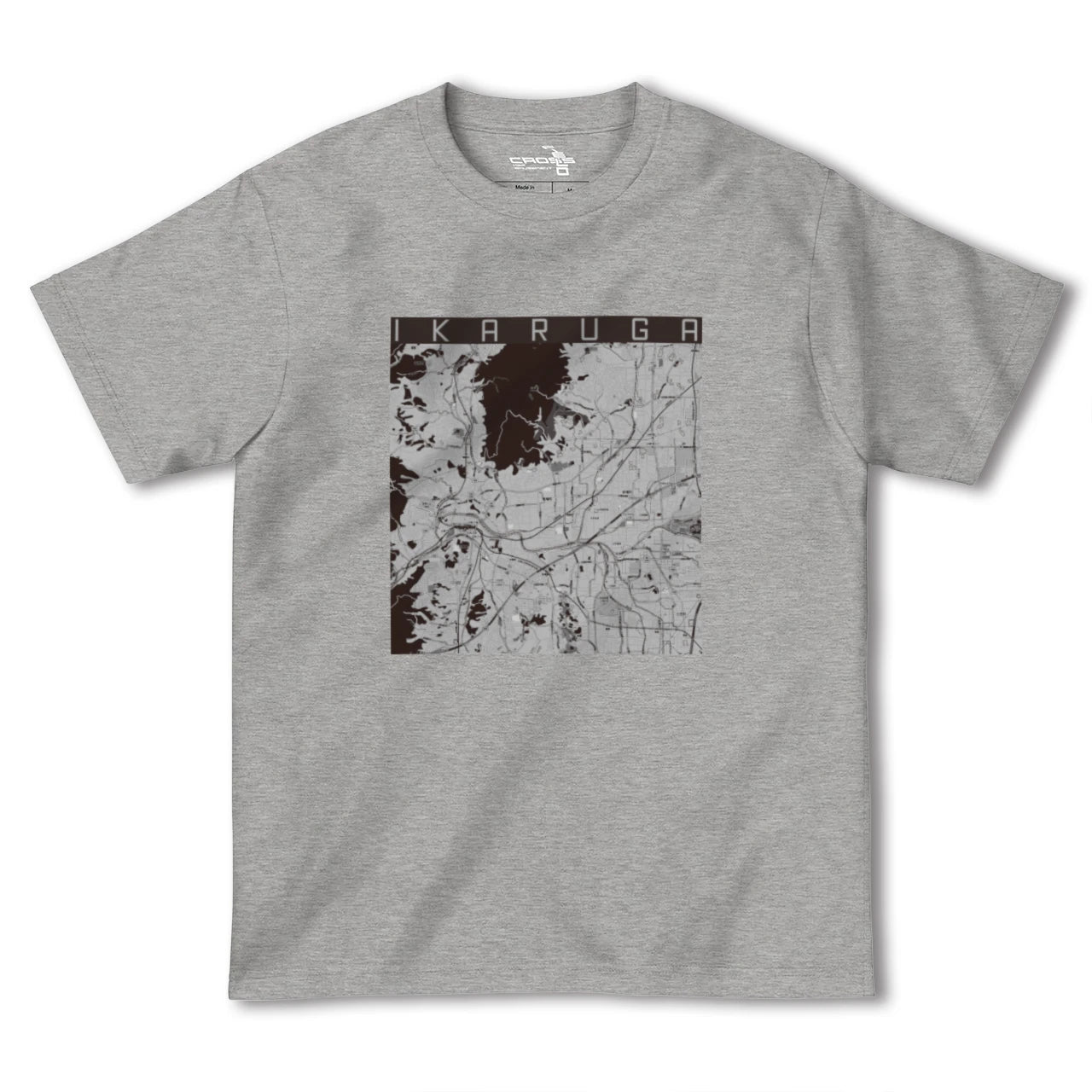 【斑鳩(奈良県)】地図柄ヘビーウェイトTシャツ