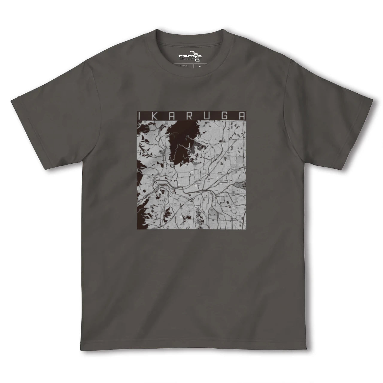 【斑鳩(奈良県)】地図柄ヘビーウェイトTシャツ