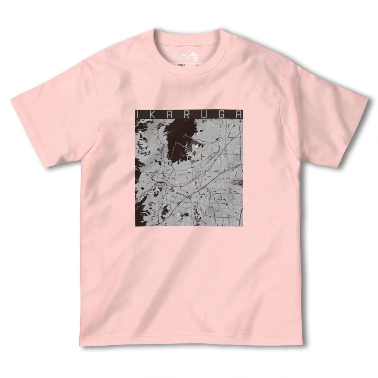 【斑鳩(奈良県)】地図柄ヘビーウェイトTシャツ