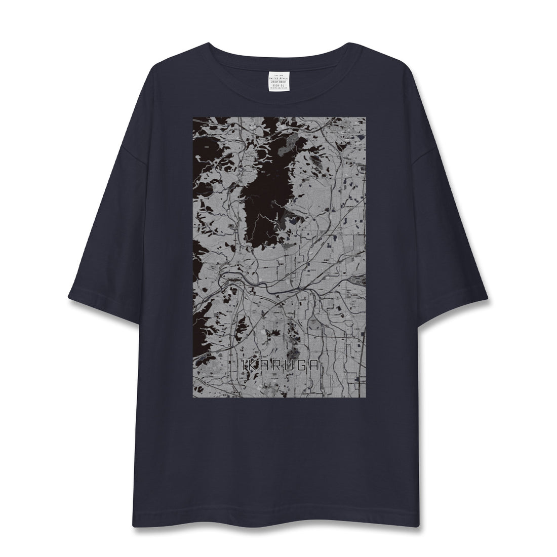 【斑鳩(奈良県)】地図柄ビッグシルエットTシャツ