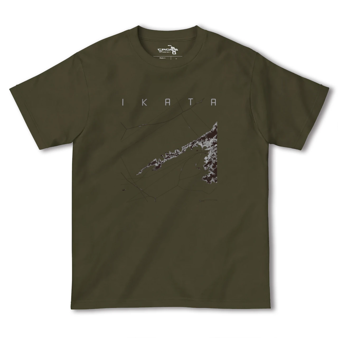 【伊方(愛媛県)】地図柄ヘビーウェイトTシャツ