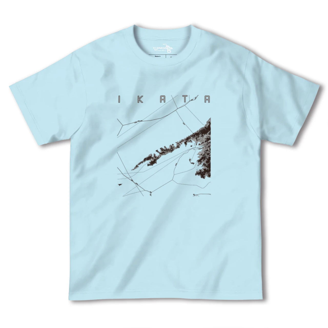 【伊方(愛媛県)】地図柄ヘビーウェイトTシャツ