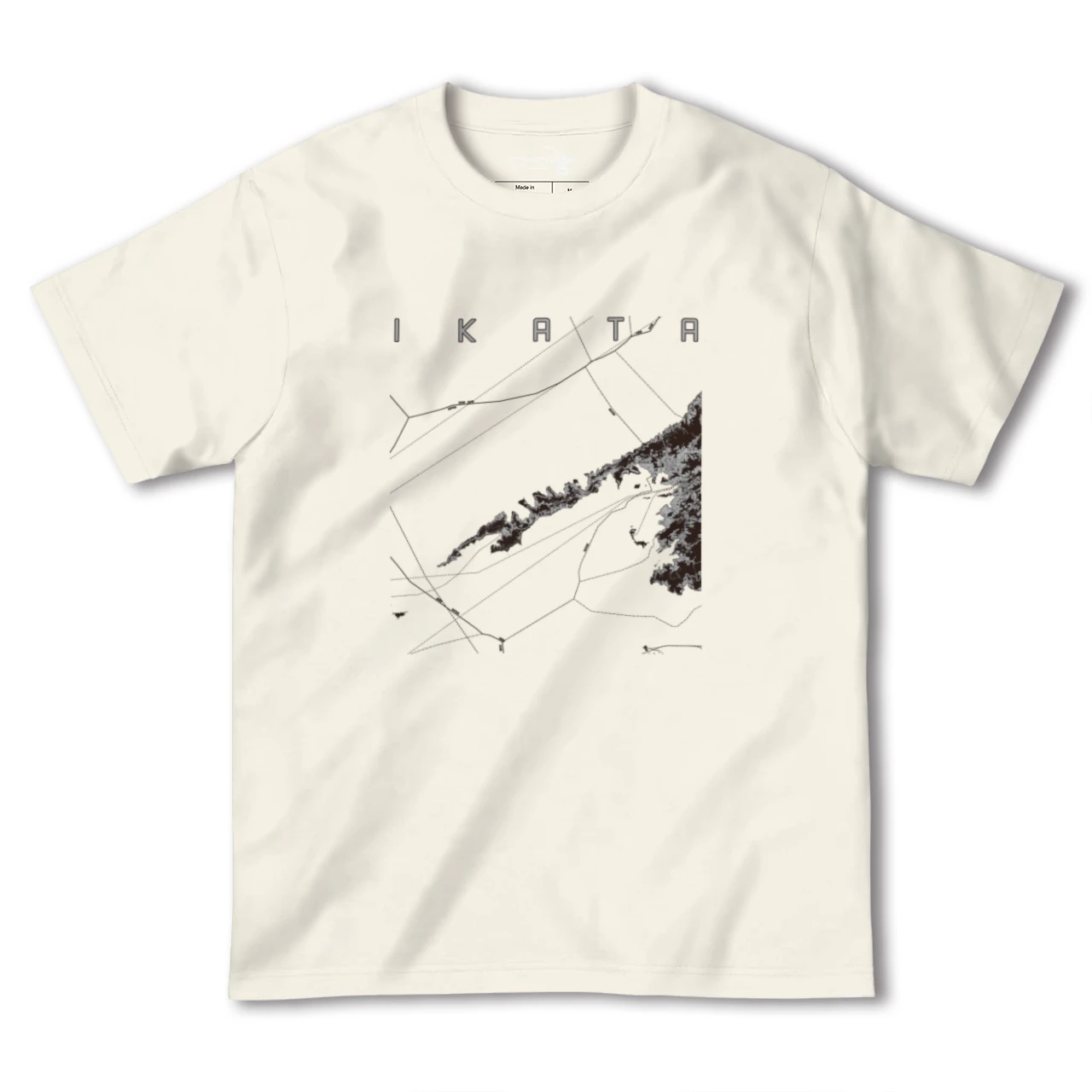 【伊方(愛媛県)】地図柄ヘビーウェイトTシャツ