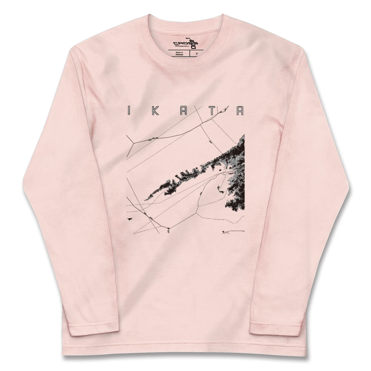 【伊方(愛媛県)】地図柄ロングスリーブTシャツ