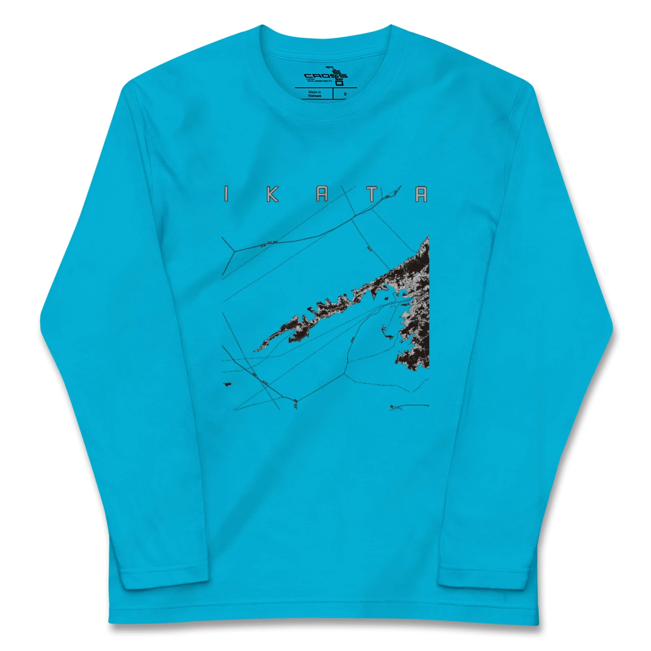 【伊方(愛媛県)】地図柄ロングスリーブTシャツ