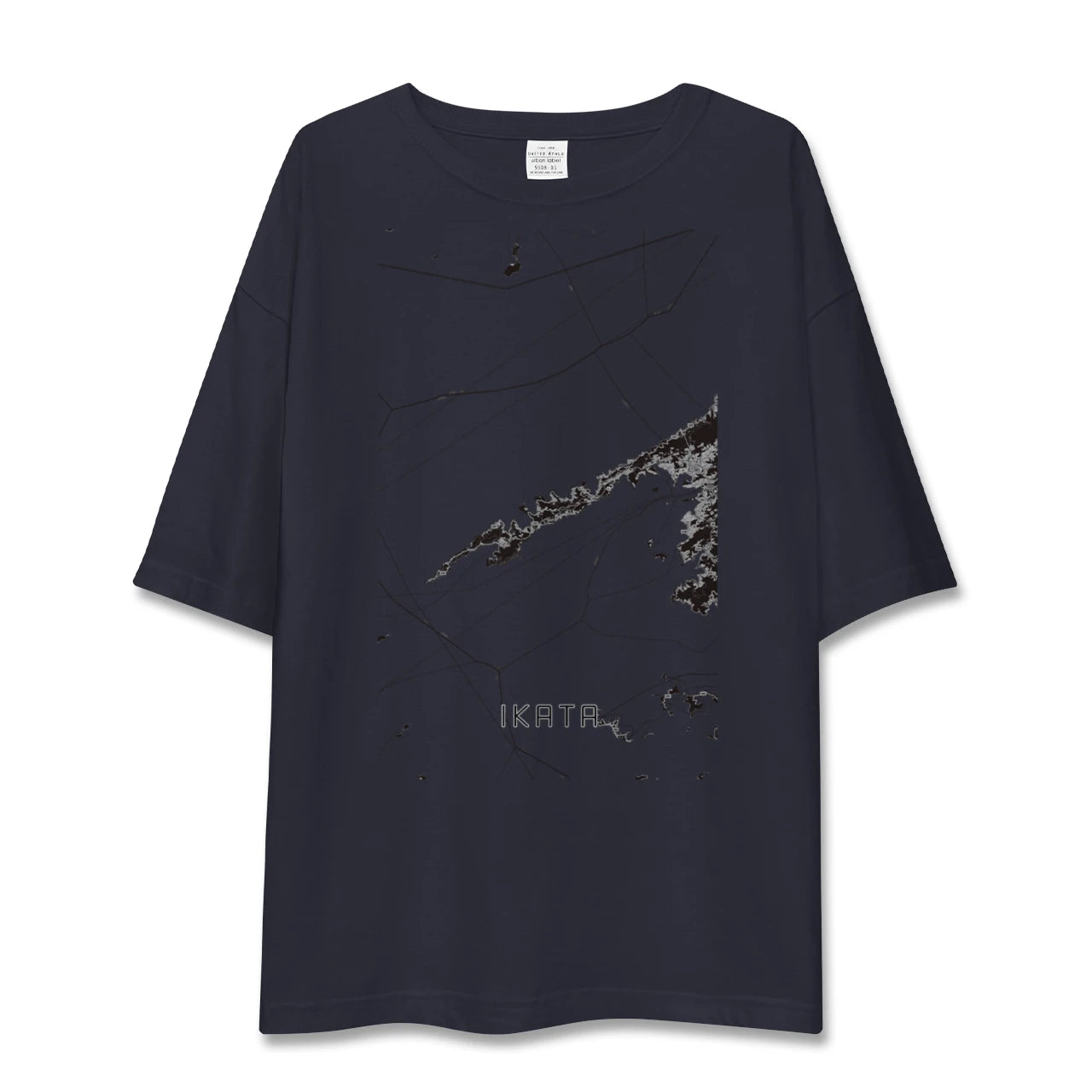 【伊方(愛媛県)】地図柄ビッグシルエットTシャツ